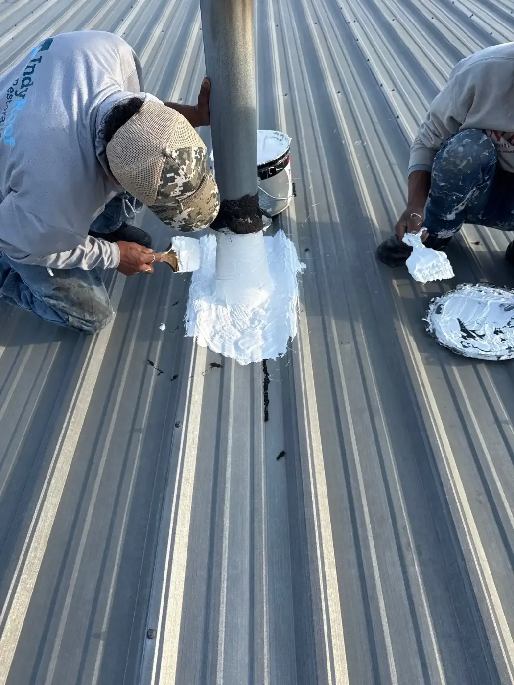 Commercial roof inspection documented in Gas City